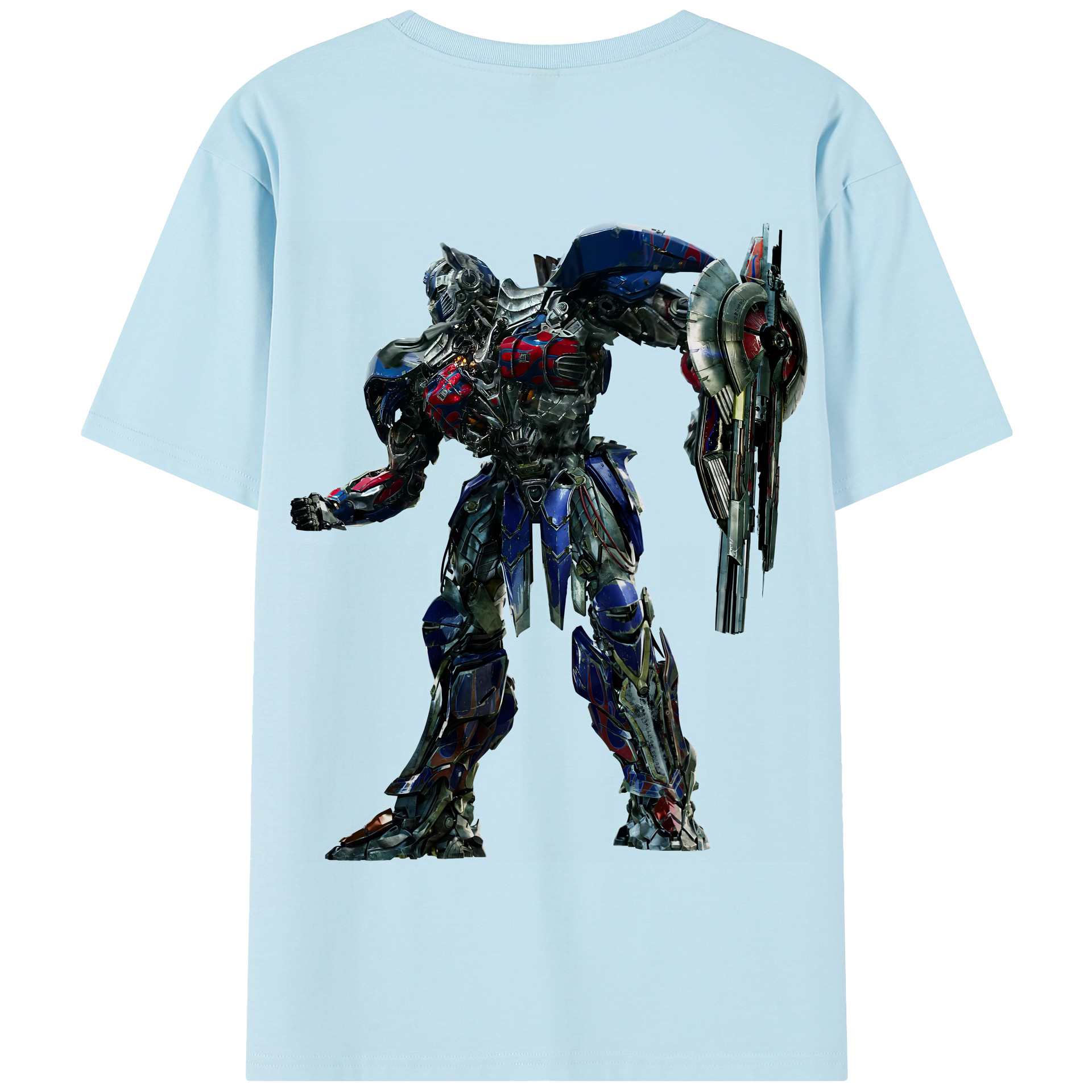 （画像用） Transformers トランスフォーマー 綿100％半袖Tシャツ（背面プリント）
